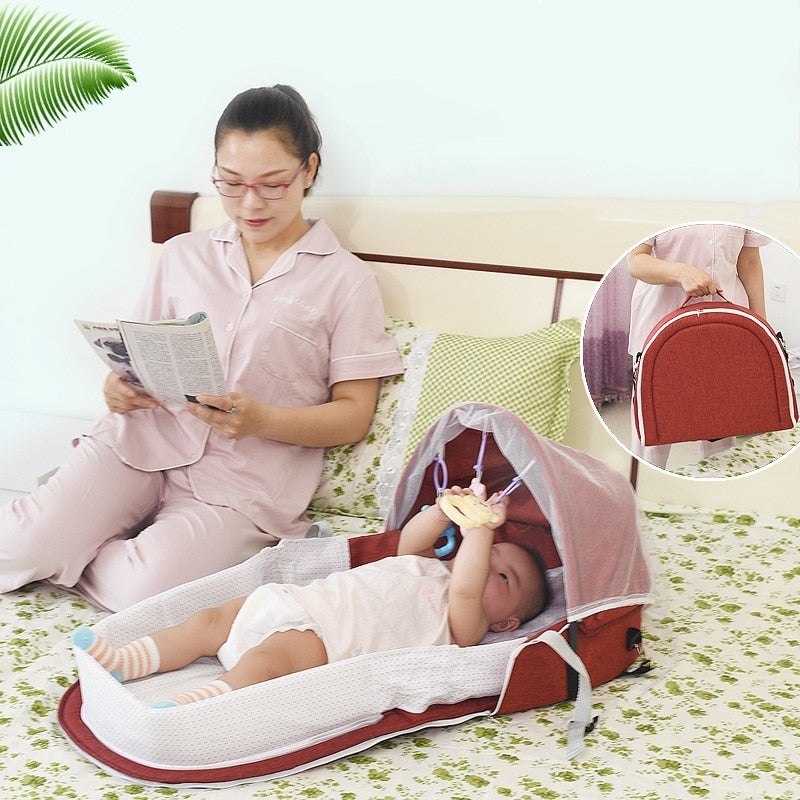 Multipurpose Foldable Baby Bed with Mosquito Net