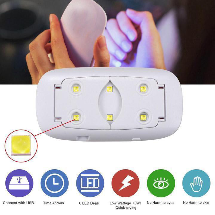 Mini Portable LED UV Nail Dryer